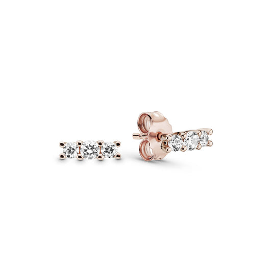 Aretes Pendientes Pandora Rose Tira de Circonitas 280725CZ Plata 925