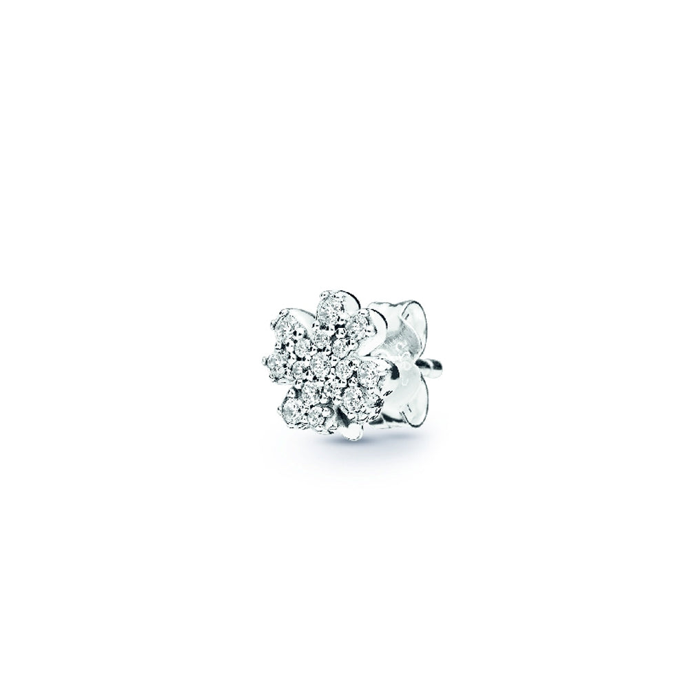 Aretes Pendientes Pandora Flor de Trebol Radiante 297944CZ Plata 925