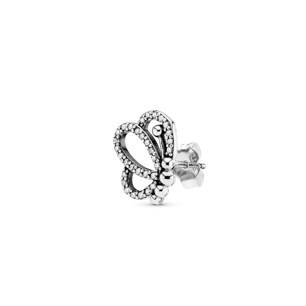 Aretes Pendientes Pandora Contorno de Mariposa Circonita Cubica 297912CZ Plata 925