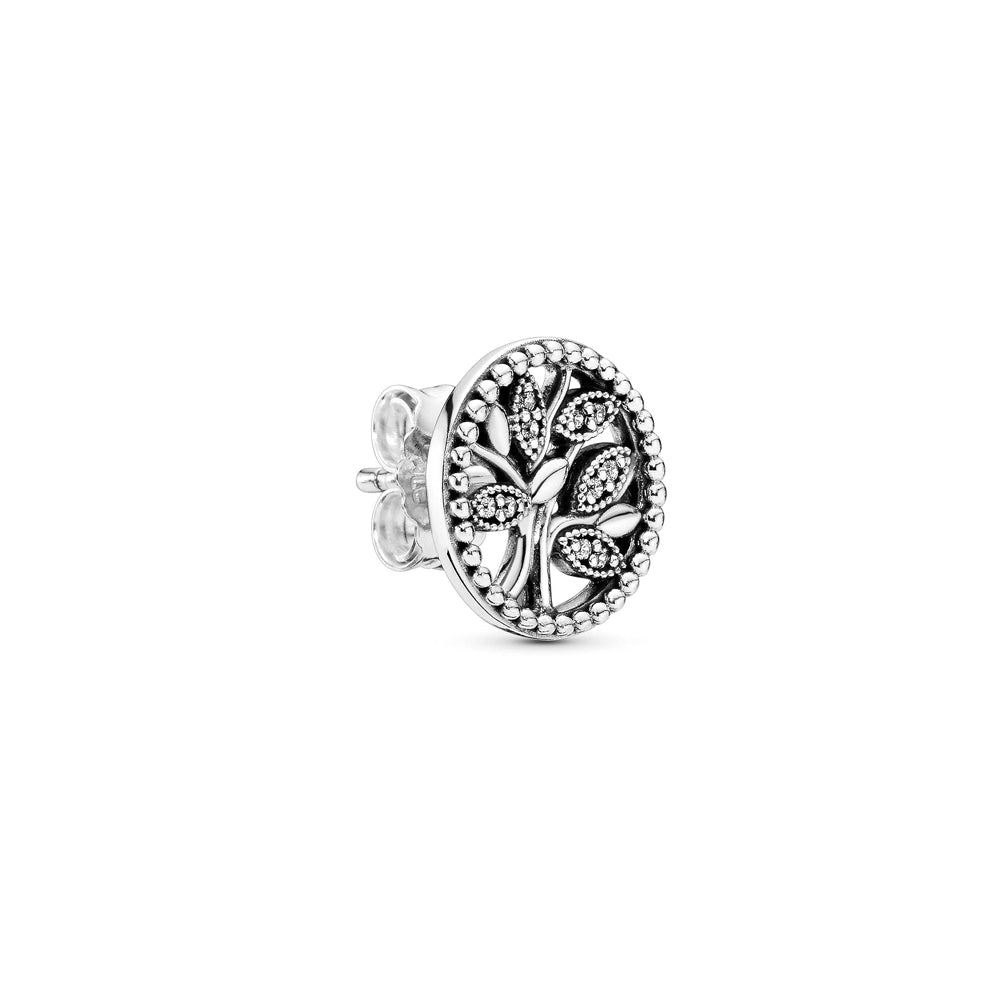 Aretes Pendientes Pandora Arbol de la Vida Circonita Cubica 297843CZ Plata 925