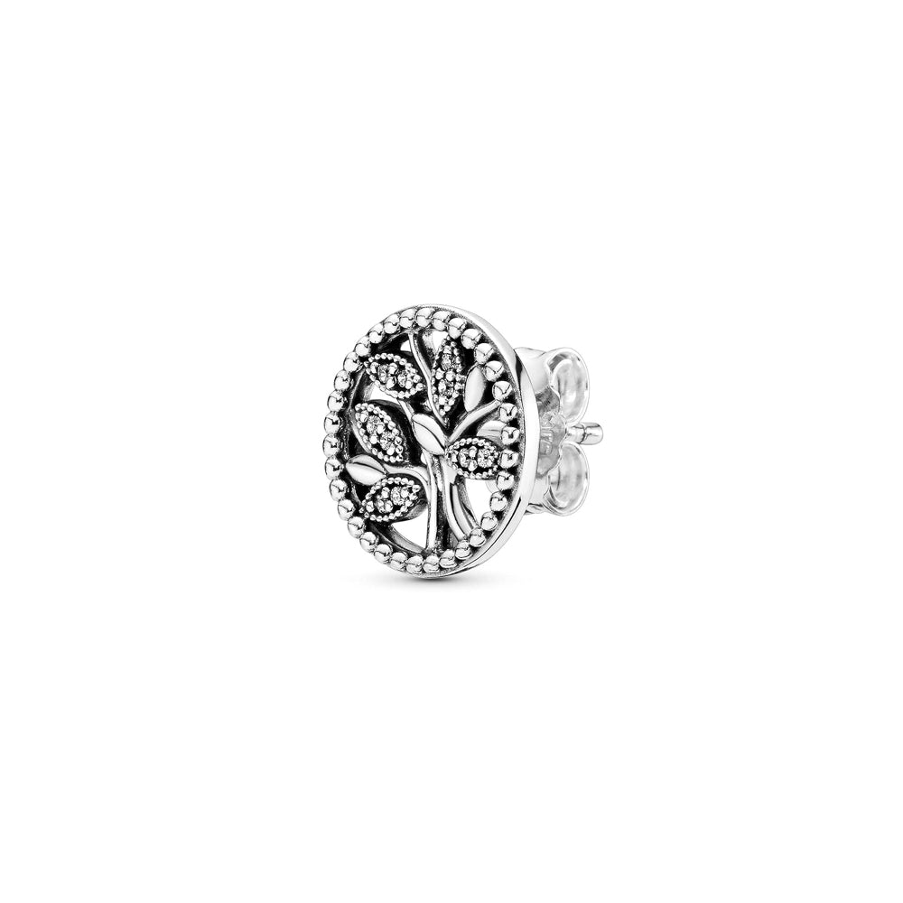 Aretes Pendientes Pandora Arbol de la Vida Circonita Cubica 297843CZ Plata 925