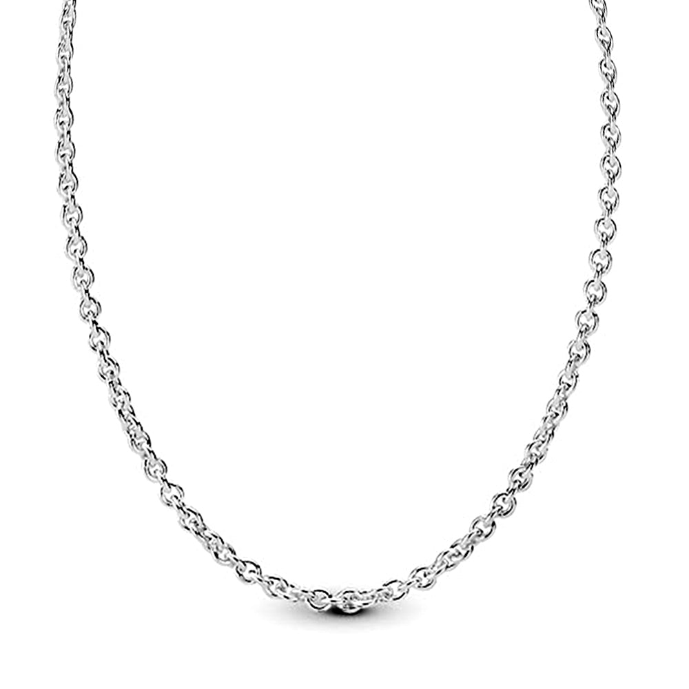 Collar de Cadena Pandora Estilo Clasico Ajustable Color Plateado 590412 en Plata 925 Talla 50cm