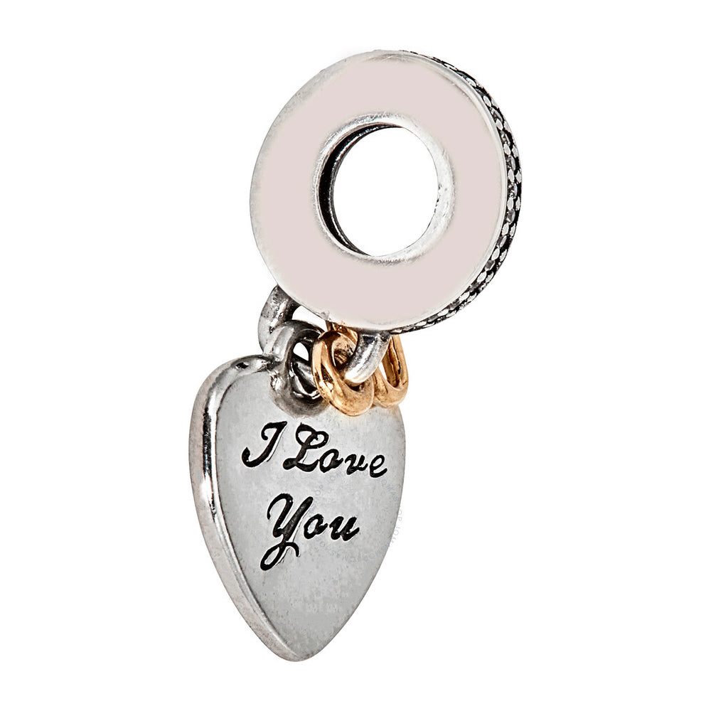 Charm Pandora Original para Mujer I Love you 792042CZ Plata