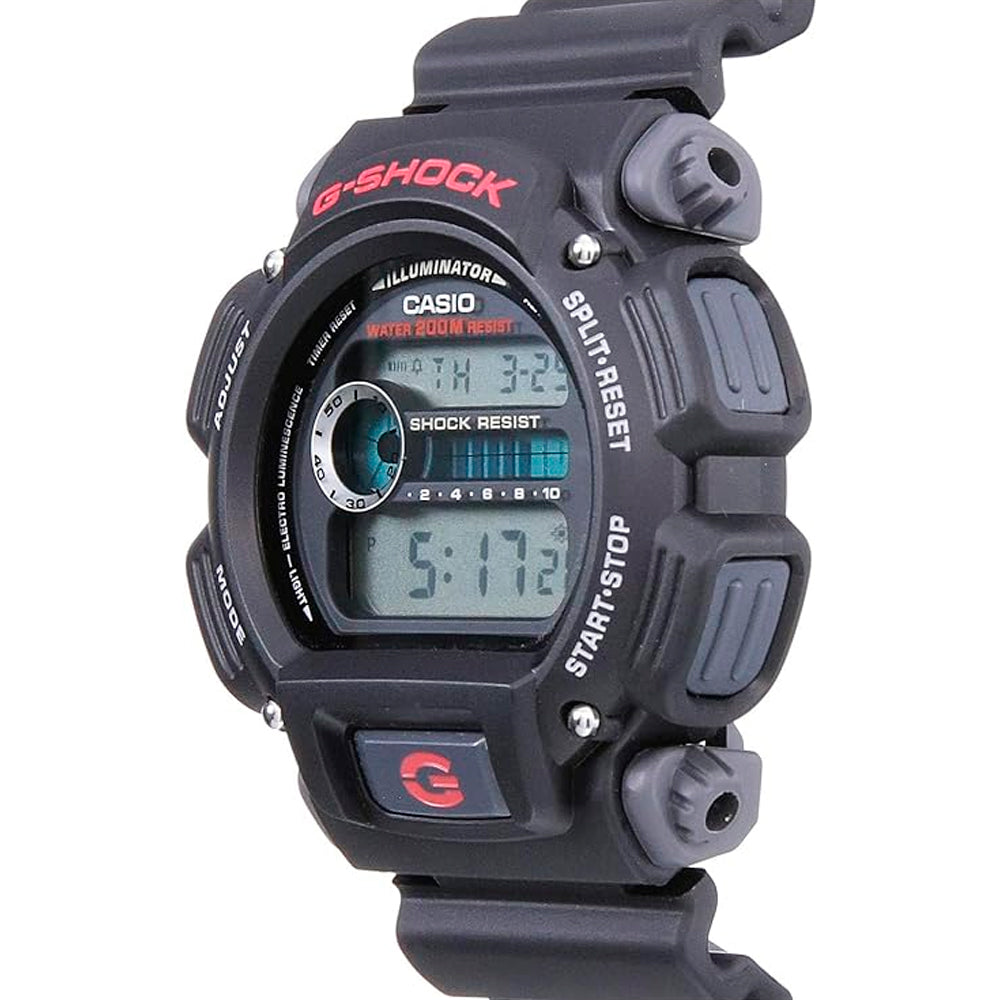 Reloj Digital Casio Original G-Shock DW9052 1VCG en Resina Color Negro