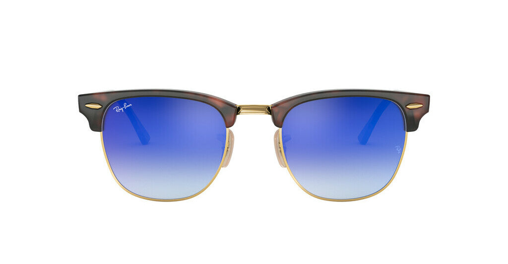 Lentes de Sol Ray Ban Clubmaster RB3016 990/7Q Color Azul degrade Talla 51mm