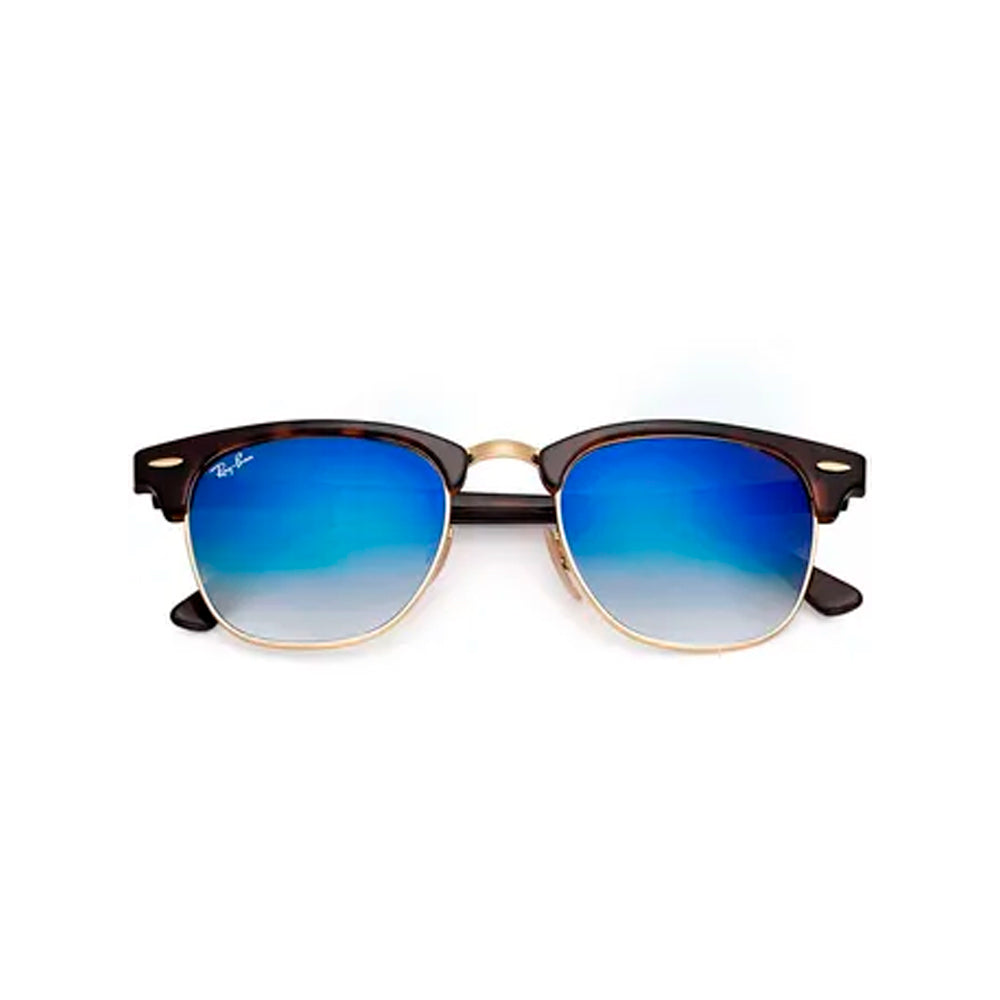 Lentes de Sol Ray Ban Clubmaster RB3016 990/7Q Color Azul degrade Talla 51mm