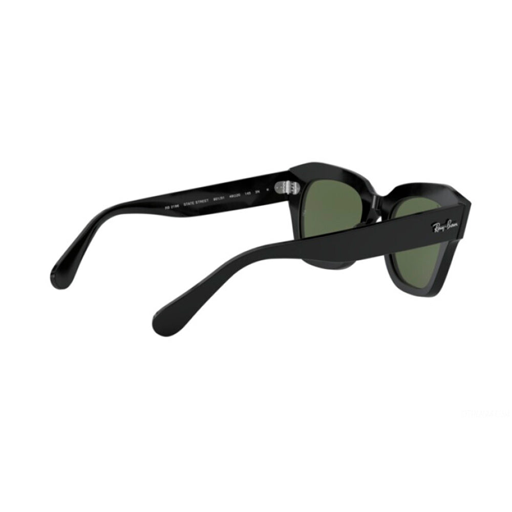 Lentes de Sol Ray Ban State Street RB2186 901/31 Color Negro Talla 49mm