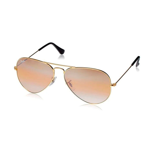 Lentes de Sol Ray Ban Aviador RB3025 001/4F Color Marron Semi Espejado Talla 58mm