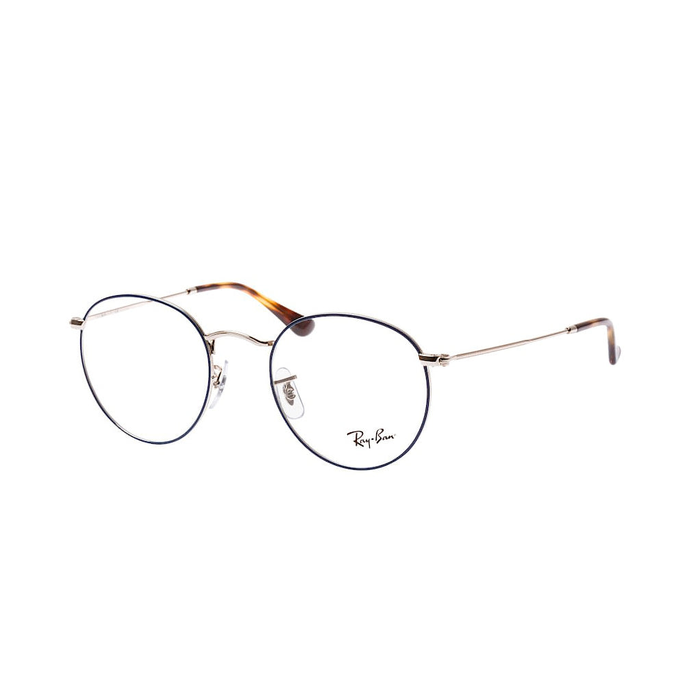 Montura de Lentes de Medida Oftálmica Ray Ban RX3447V 2970 Round Metal Transparentes