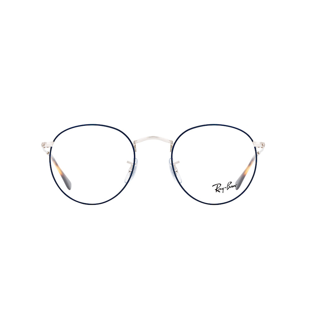 Montura de Lentes de Medida Oftálmica Ray Ban RX3447V 2970 Round Metal Transparentes