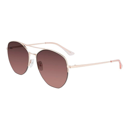 Lentes de Sol Calvin Klein Piloto Ck20121s 780 Original Color Oro Rosa Talla 57mm