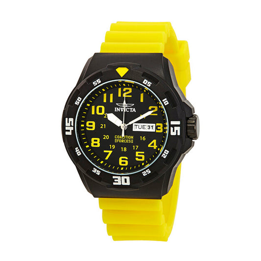 Reloj Analógico Invicta 25328 Coalition Forces Original Color Amarillo para Hombre