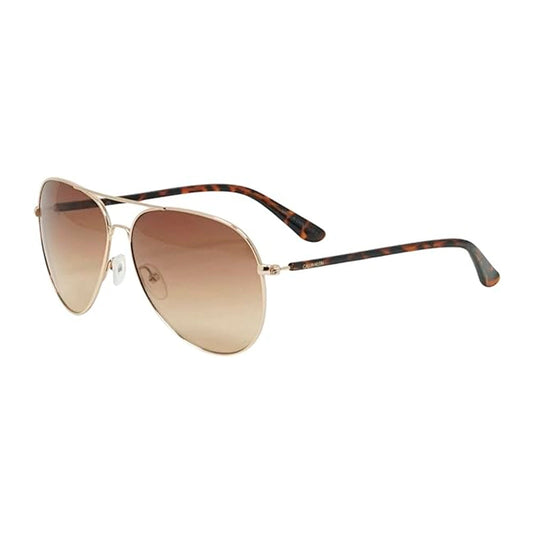 Lentes de Sol Calvin Klein Aviador Ck19314s 717 Original Color Dorado-Marron Talla 60mm