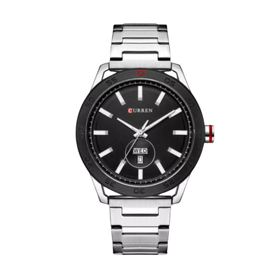 Reloj Análogo Curren Original KREc4919 para Hombre Acero Color Plata y Negro