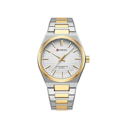 Reloj Análogo Curren Original KREd8304 para Hombre Acero Color Plata y Dorado