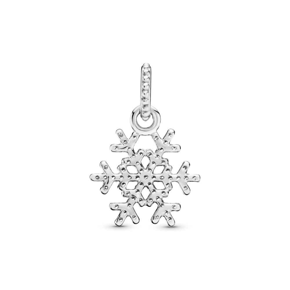 Charm Colgante Pandora Original para Mujer 390354CZ Copo de Nieve Plateado s925