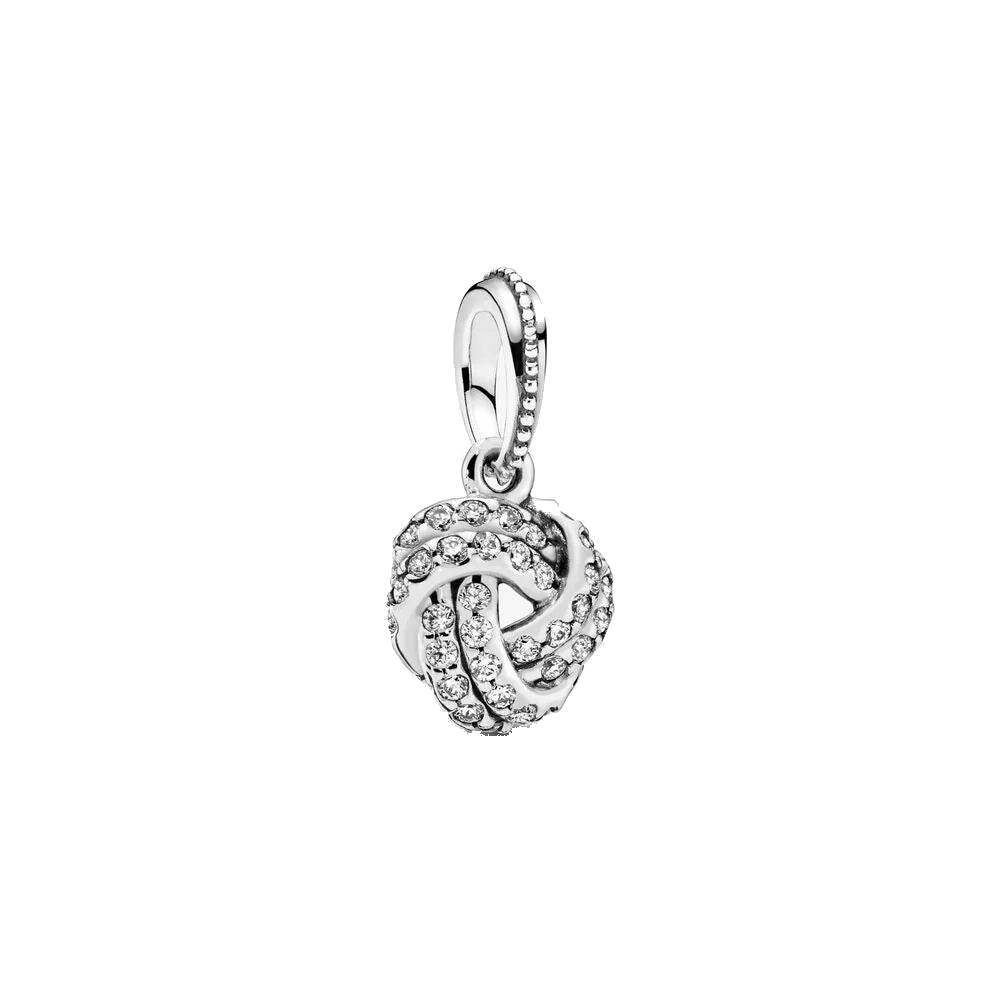 Charm Colgante Pandora Original para Mujer 390385CZ Love Knot Sterling Silver s925