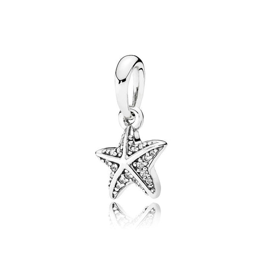 Charm Colgante Pandora Original para Mujer 390403CZ Tropical Starfish Plata s925