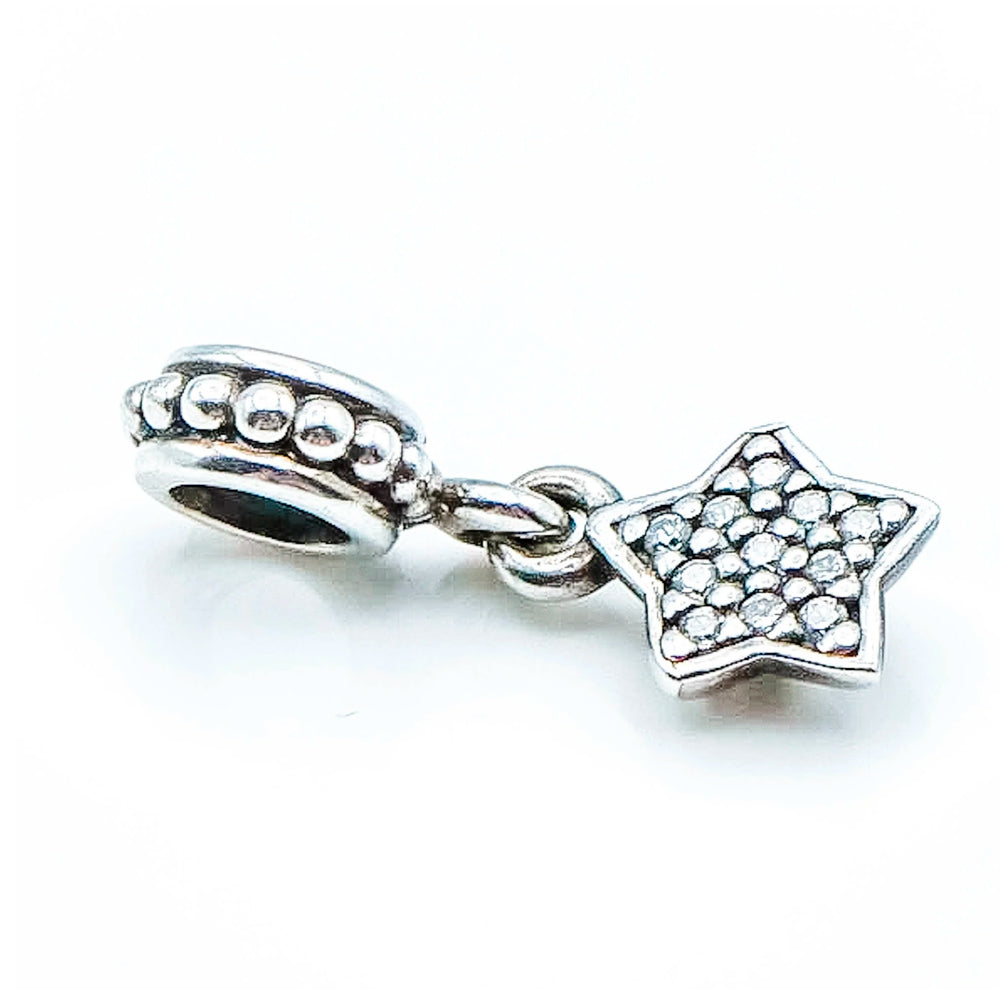 Charm Colgante Pandora Original para Mujer 791024CZ Estrella Pave s925