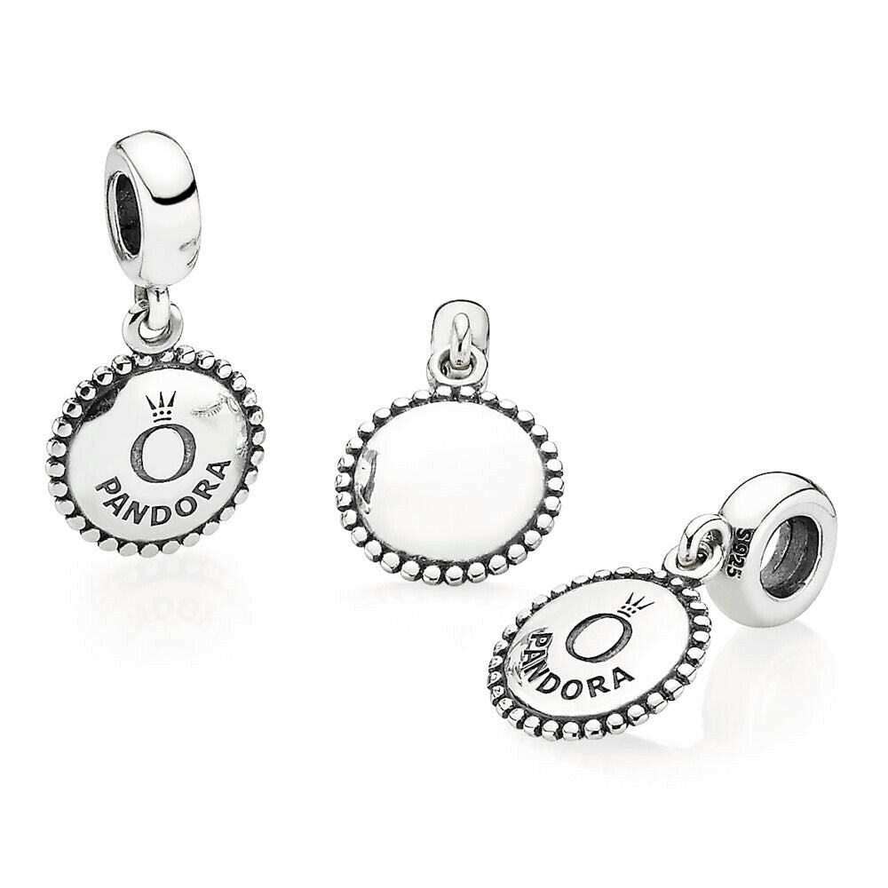 Charm Colgante Pandora Original para Mujer 791169 Pandora Original para Mujer Engravable Icon s925