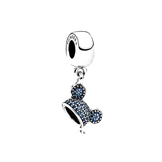 Charm Colgante Pandora Original para Mujer 791471NCB Disney  Orejas Mickey Mouse Azul s925