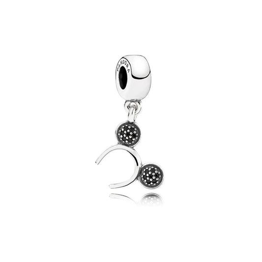 Charm Colgante Pandora Original para Mujer 791561NCK Disney Mickey Headband Icon Plata s925