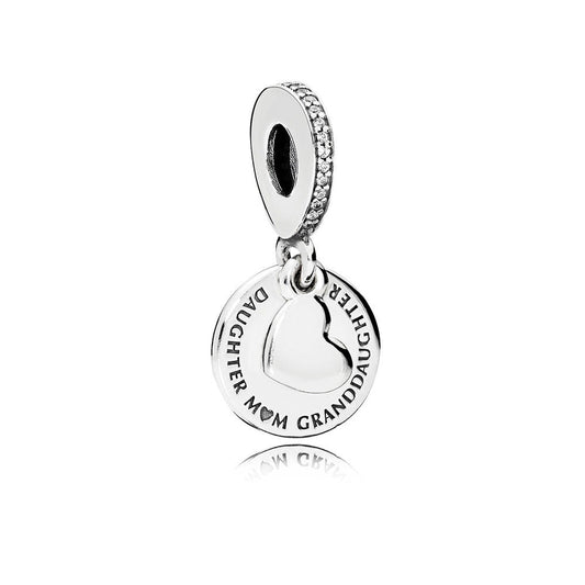 Charm Colgante Pandora Original para Mujer 796215CZ Tres Generaciones s925