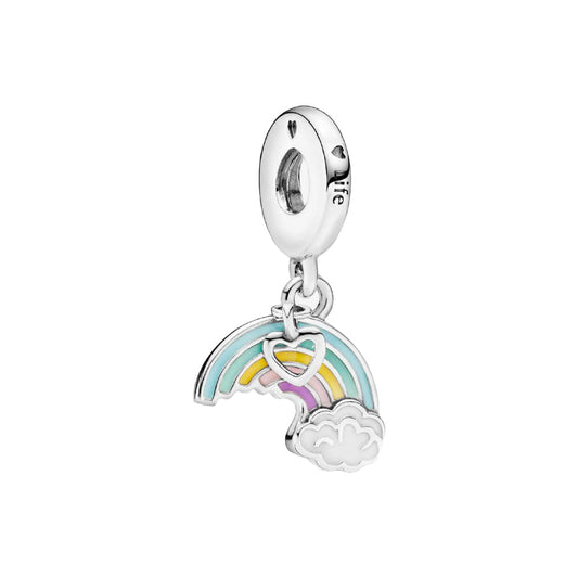 Charm Colgante Pandora Original para Mujer 797016ENMX Arcoiris del amor s925