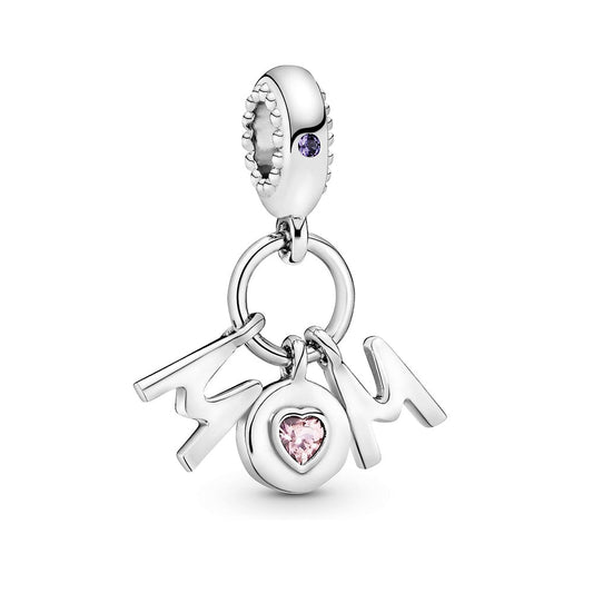 Charm Colgante Pandora Original para Mujer 797059NSP Perect Mom Plata s925