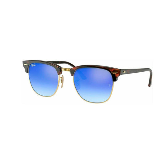 Lentes de Sol Ray Ban Clubmaster RB3016 990/7Q Color Azul degrade Talla 51mm