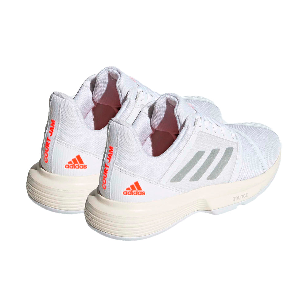 Zapatillas Deportivas Adidas Original Mujer Courtjam Bounce Color Blanco