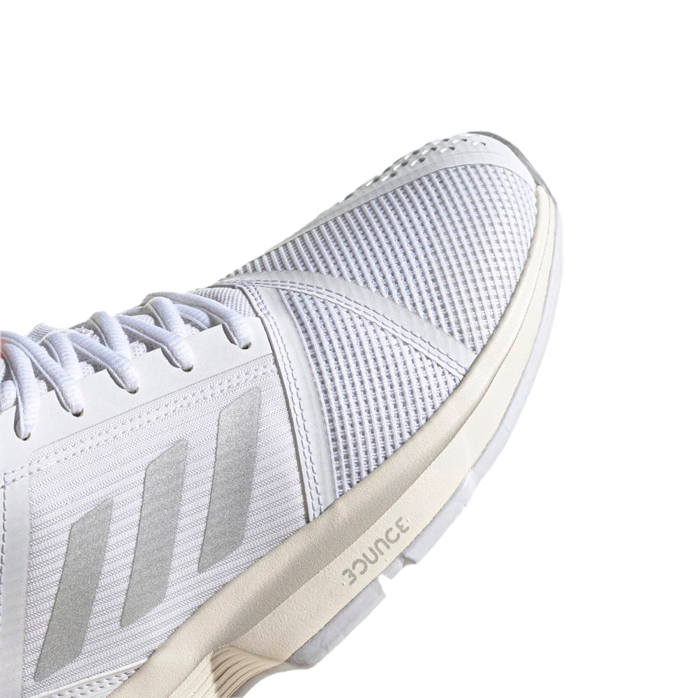 Zapatillas Deportivas Adidas Original Mujer Courtjam Bounce Color Blanco