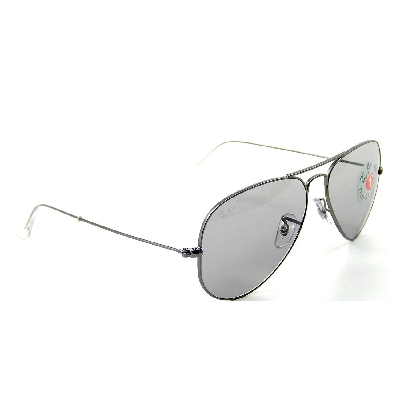Gafas de sol polarizadas de plástico con clip, estilo aviador pequeño,  2.047-2.126 in de ancho x 2.008 in de alto, lentes grises polarizadas -  Shade
