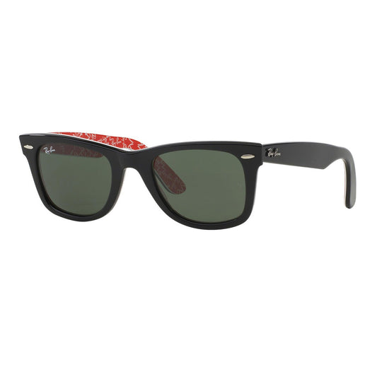 LENTES DE SOL RAY BAN WAYFARER RARE PRINT RB2140 1016 BLACK 50MM