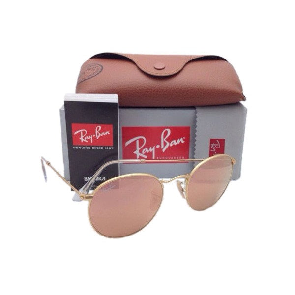 LENTES DE SOL RAY BAN ROUND METAL RB3447 112Z2 ROSADO ESPEJADO 50MM