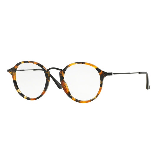 LENTES DE MEDIDA OFTÁLMICO MONTURA RAY BAN RX2447V 5491 ROUND FLECK  HAVANA