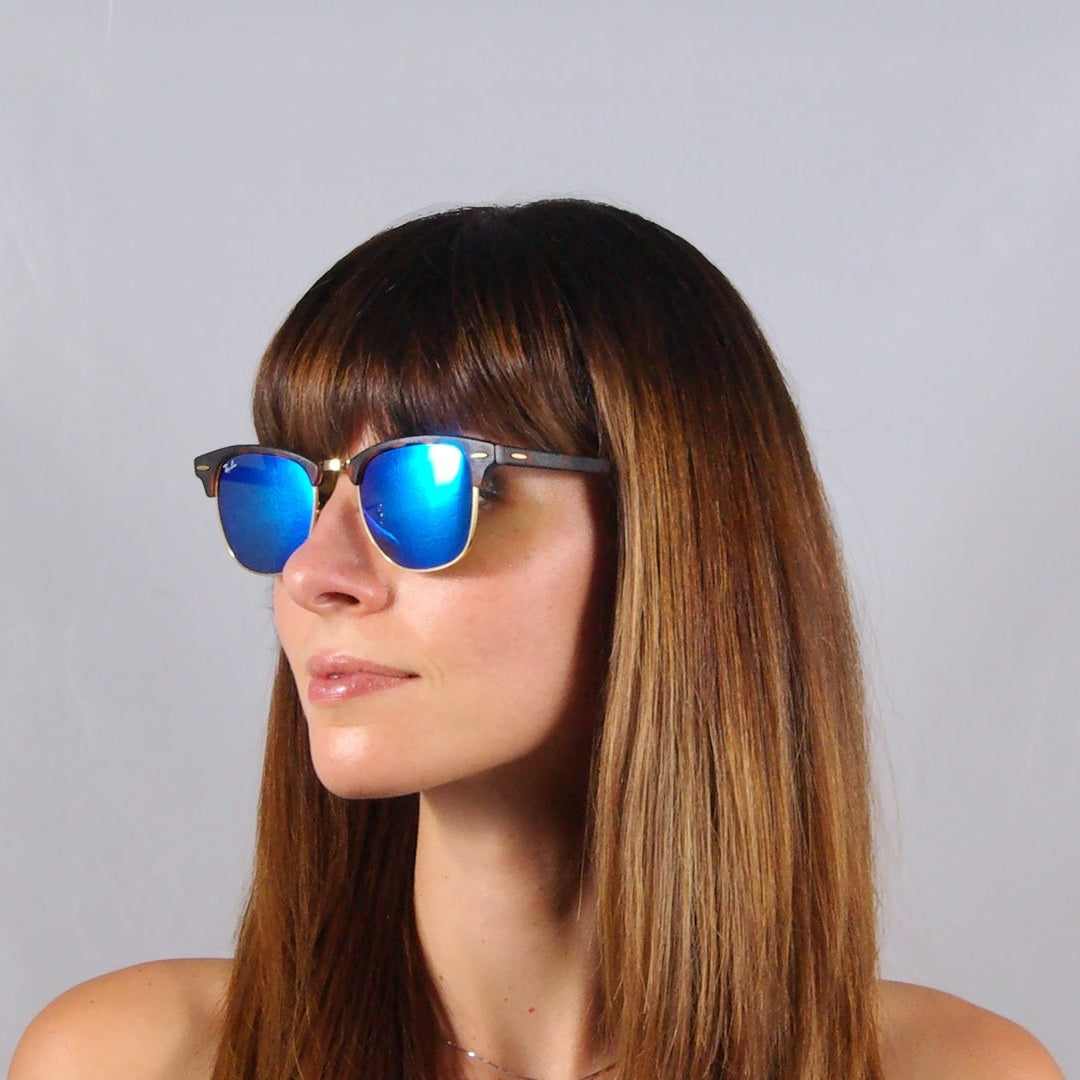 LENTES DE SOL RAY BAN CLUBMASTER RB3016 114517 BLUE MIRROR